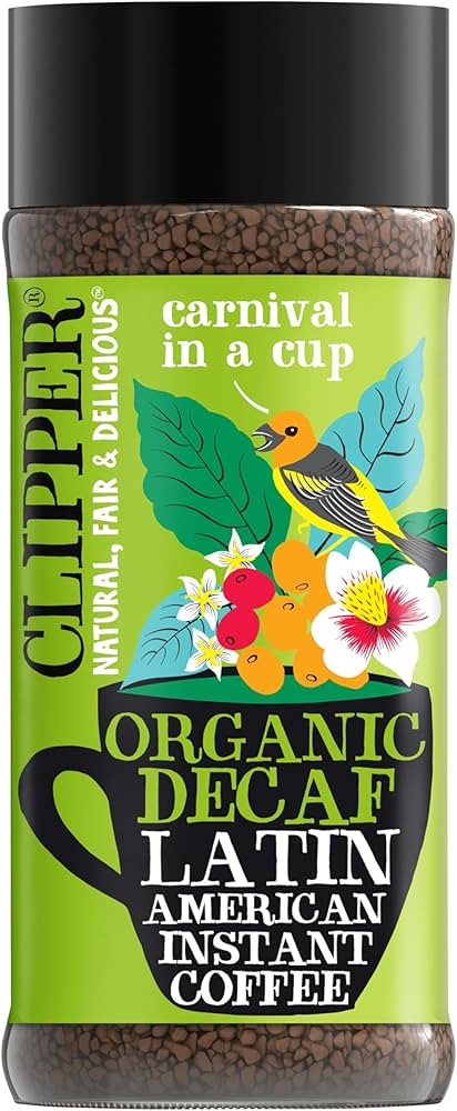 Clipper Coffee: Latin American Decaf Instant Coffee – Medium Roast Coffee, Freeze Dried & Ethic... | Amazon (US)