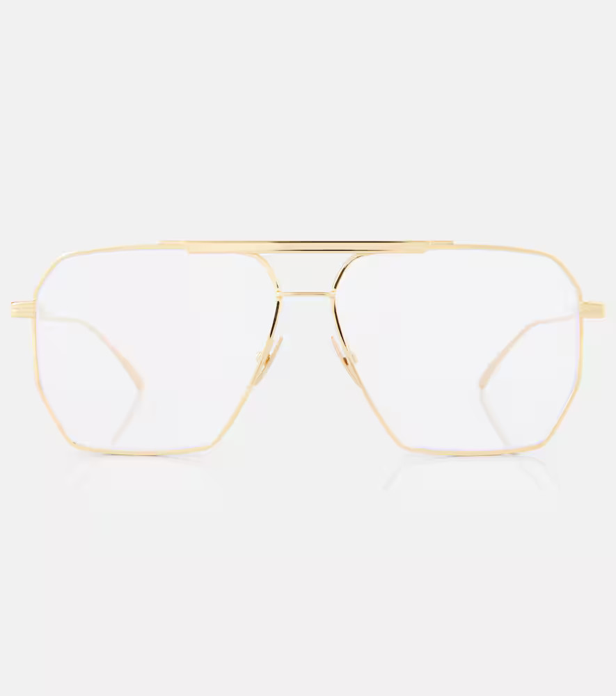 Bottega Veneta Classic aviator glasses | Mytheresa (US/CA)