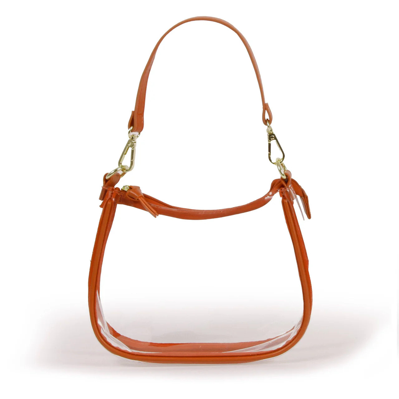 The Clara Clear Purse - Burnt Orange | Lilla & Beth