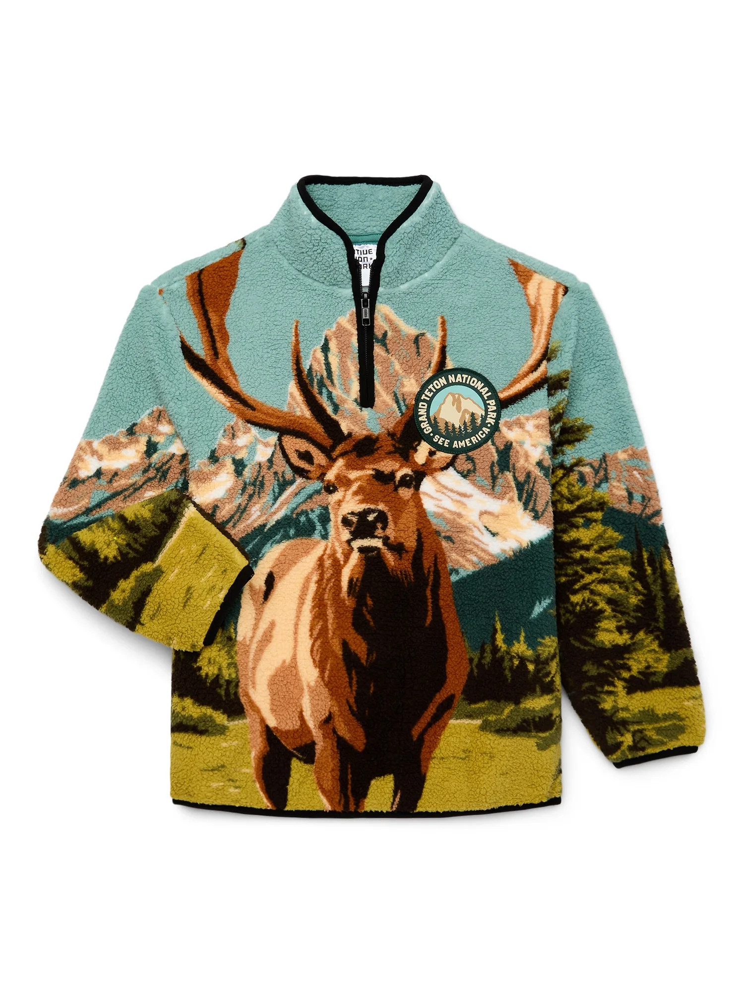 See America Boys Fleece Top with Long Sleeves, Sizes 4-18 - Walmart.com | Walmart (US)