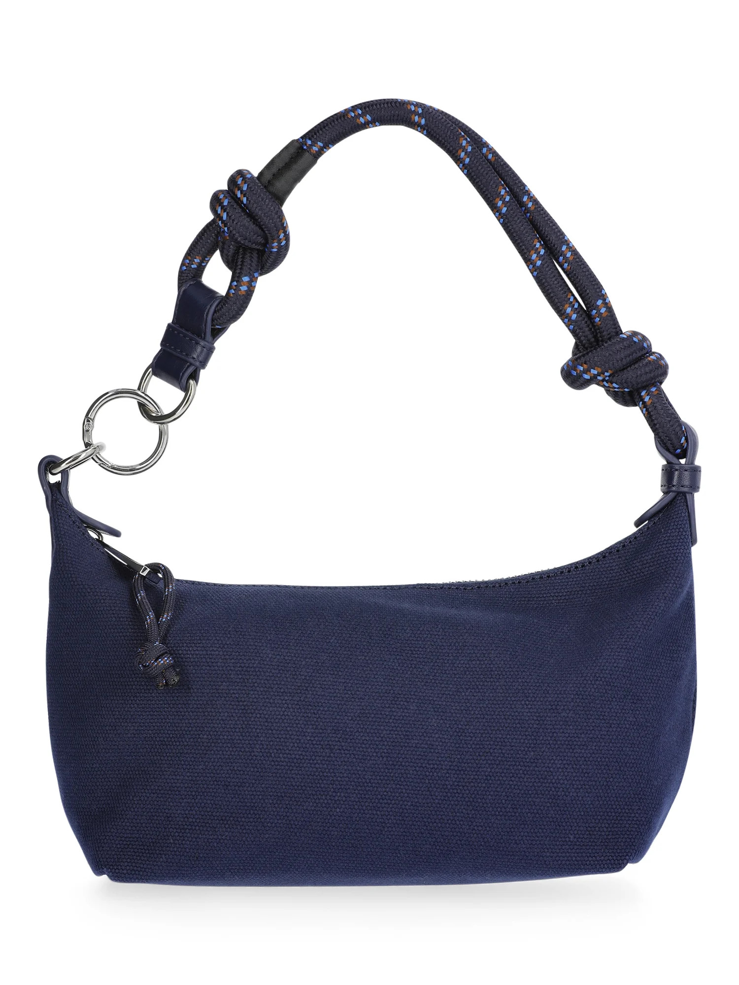 Free Assembly Women's Canvas Shoulder Bag, Navy | Walmart (US)