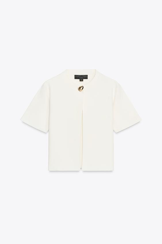 SHORT SLEEVE CARDIGAN | Zara UK