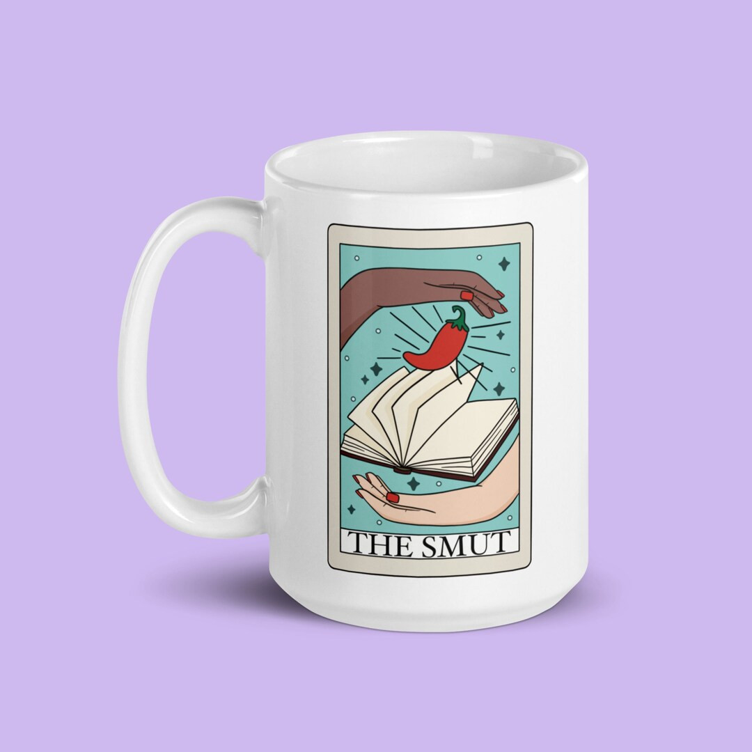 The Smut Tarot Card Mug, Romance Reader, Spicy Books, Bookworm Gift, Fantasy Reader, Writer Gift,... | Etsy (US)