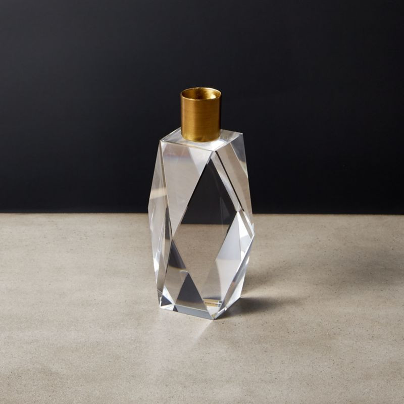 Cosette Crystal Taper Candle Holder 5" + Reviews | CB2 | CB2