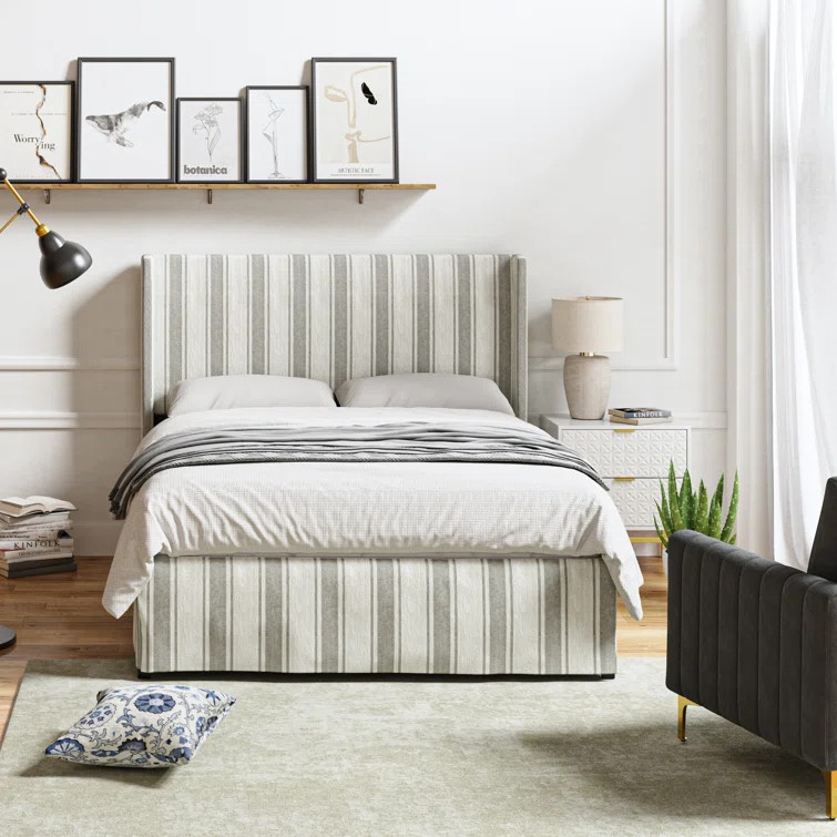 Carlyon Upholstered Platform Bed with Washable Slipcover and Under-bed Storage | Wayfair North America