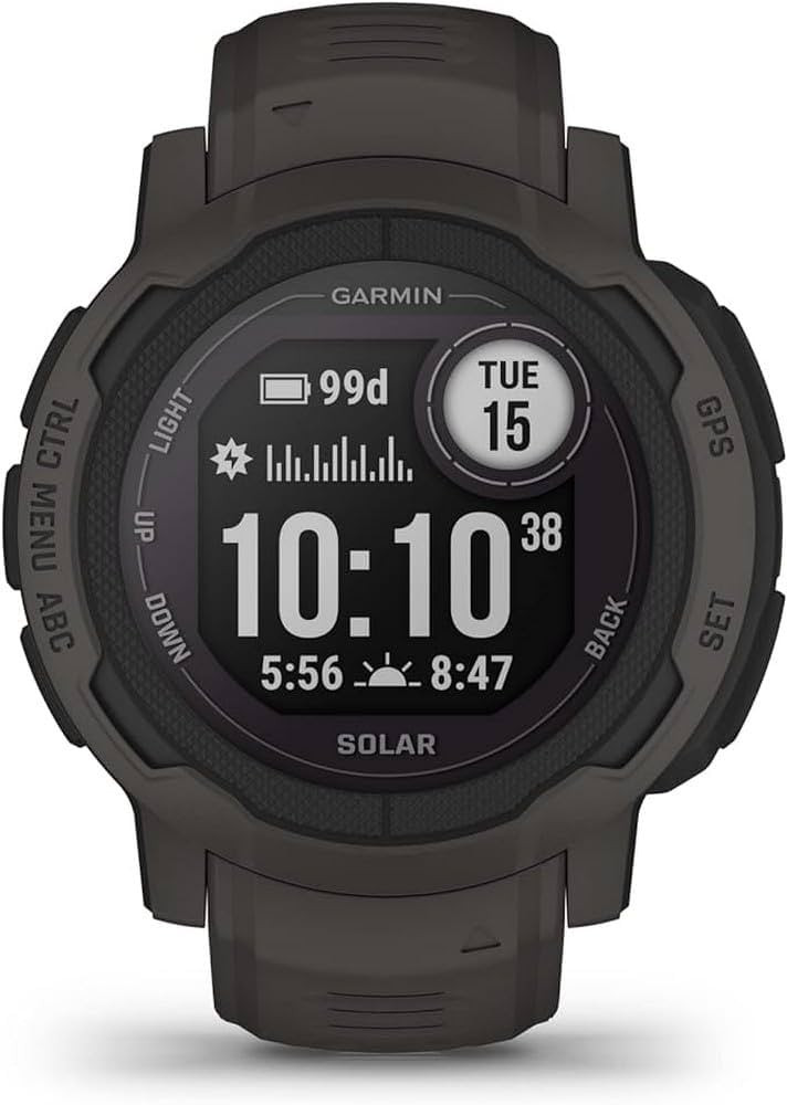 Garmin Instinct 2 Solar, GPS Outdoor Watch, Solar Charging Capabilities, Multi-GNSS Support, Trac... | Amazon (US)