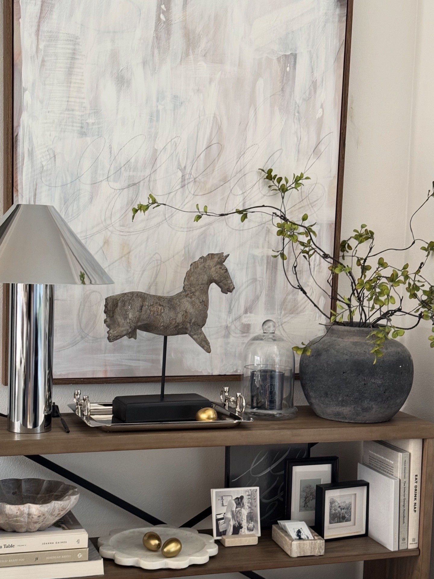 Console decor 🐴🤎✨ the Easter bunny was here 

#LTKSaleAlert #LTKdayinmylife #LTKHome