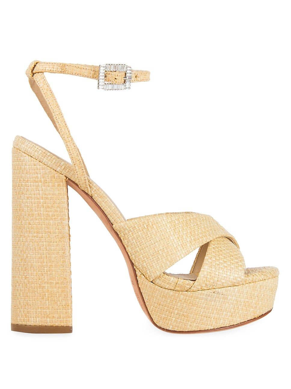 Hannah Raffia High Heel Sandals | Saks Fifth Avenue