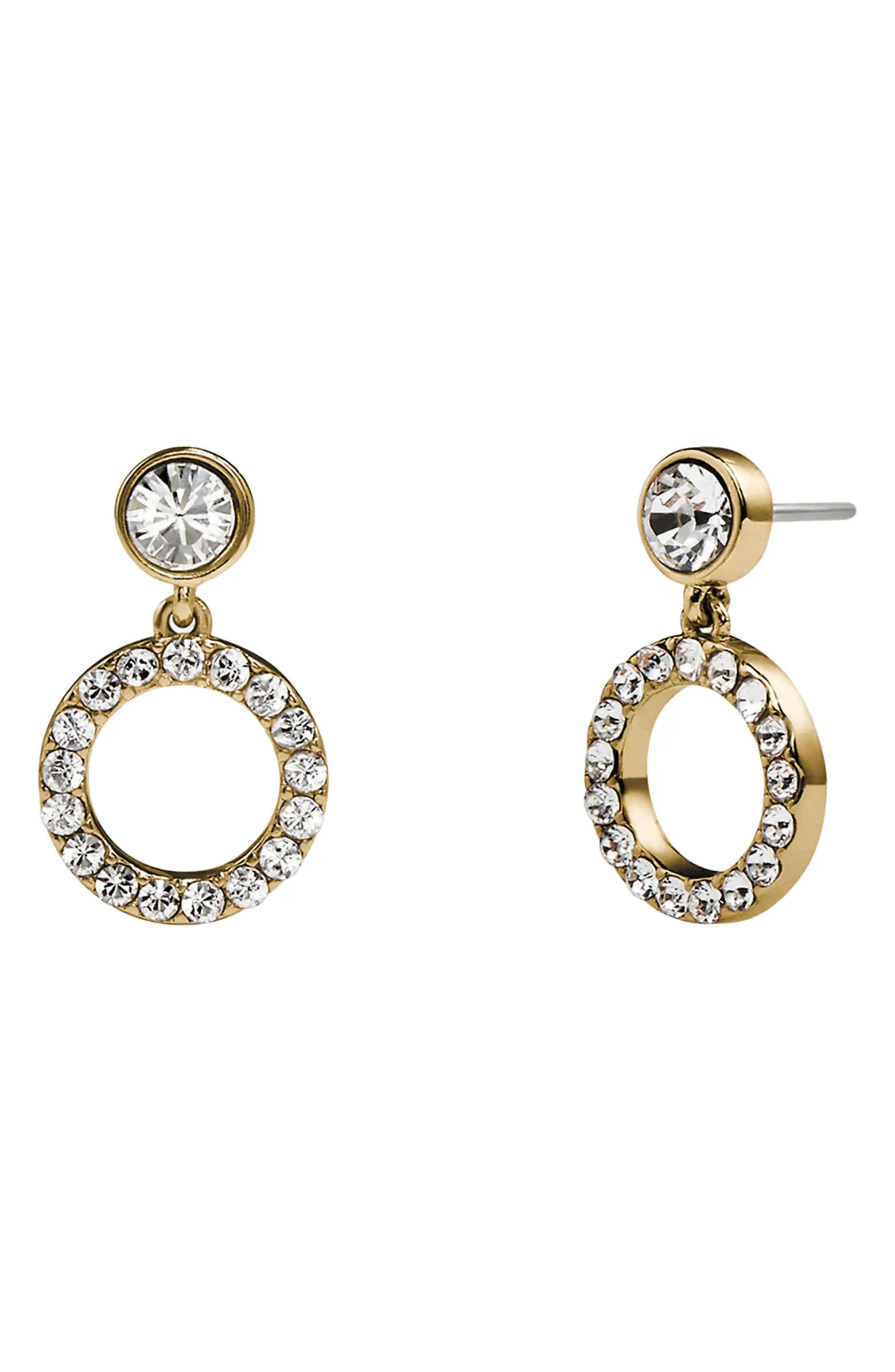 COACH Halo Drop Earrings | Nordstrom | Nordstrom