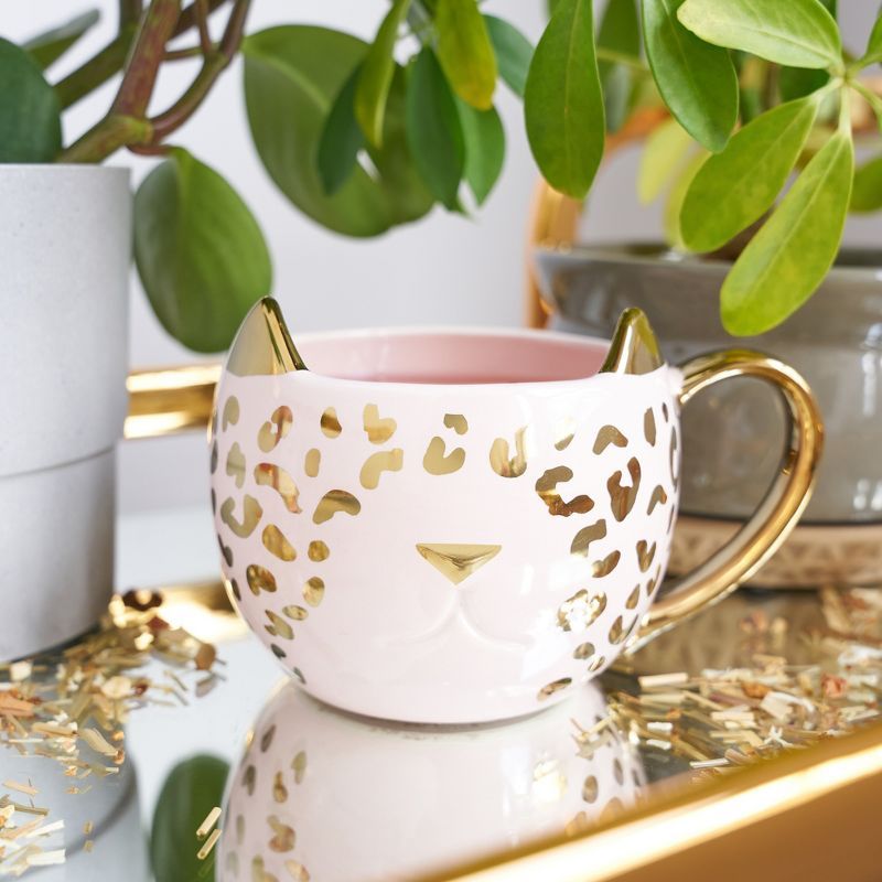 Chloe Pink Leopard Cat Mug by Pinky Up | Target