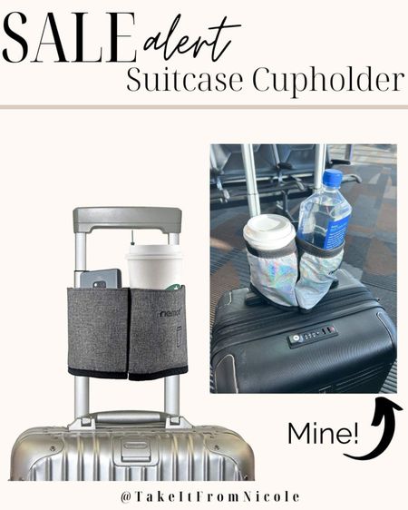 LIGHTNING DEAL on my suitcase cupholder! This thing is a MUST HAVE! Every time I'm in the airport people ask me about it.
Travel must haves // travel essentials // travel accessories 

#LTKfindsunder50 #LTKsalealert #LTKtravel