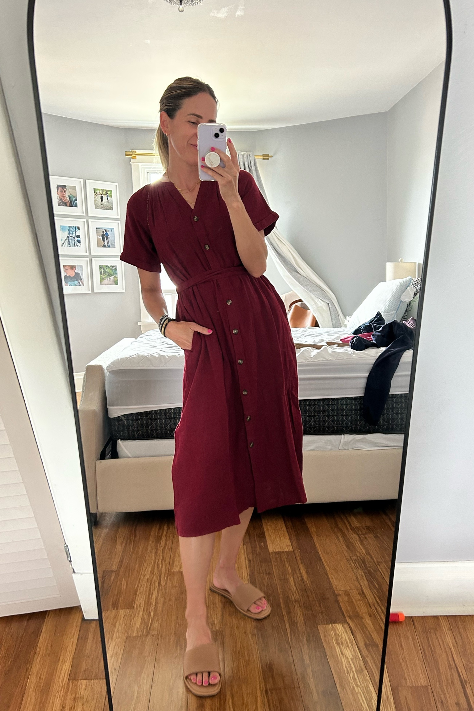 $22 dress. Love the rich color. Will transition well into fall. Comes in other colors. Wearing an xs

#LTKSeasonal #LTKFind #LTKworkwear