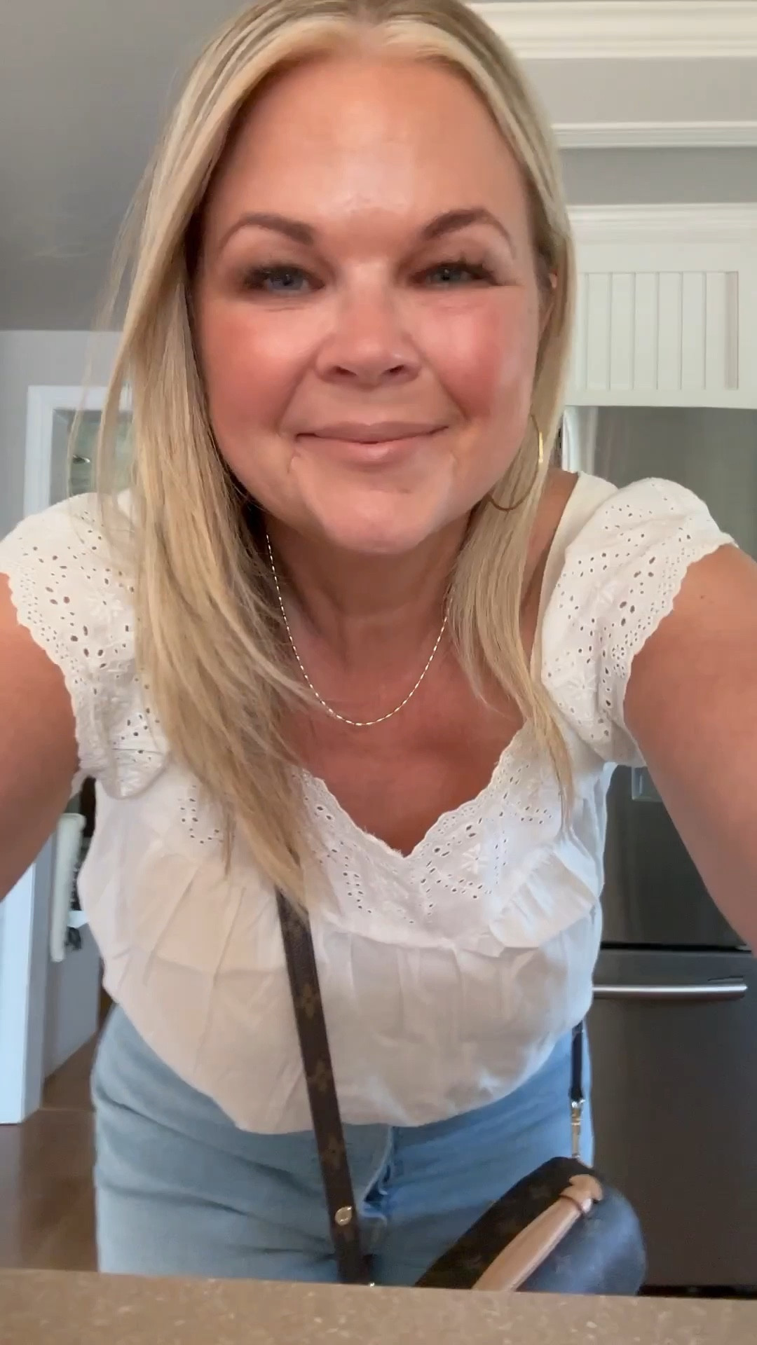 Love this ruffly top! Cute affordable & perfect for Summer☀️🤍

#LTKOver40 #LTKootd #LTKMidsize