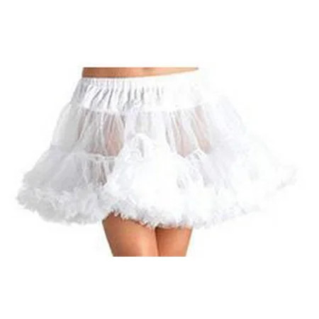 Women's A-line Short Petticoat Mini Tutu Skirt Underskirt Tulle Costume White XL | Walmart (US)