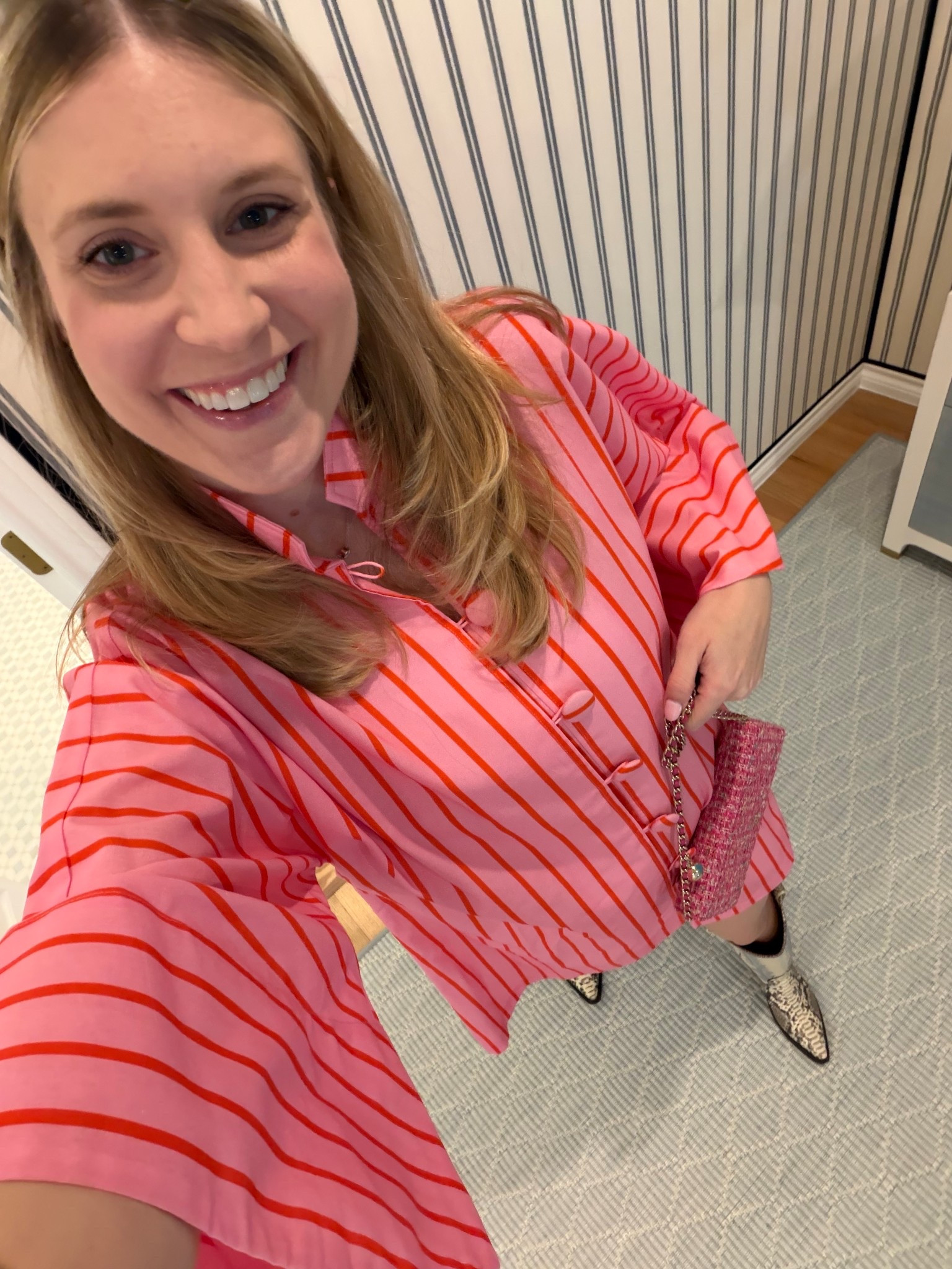 I had two baby girl showers this weekend and this dress was perfect! It was a little chilly so the tall boots were perfect! I can’t wait to wear this dress all spring and summer and it’s perfect since so many of my friends are having babies! 🥰♥️ my purse is old but linked similar style ! 

#LTKootd