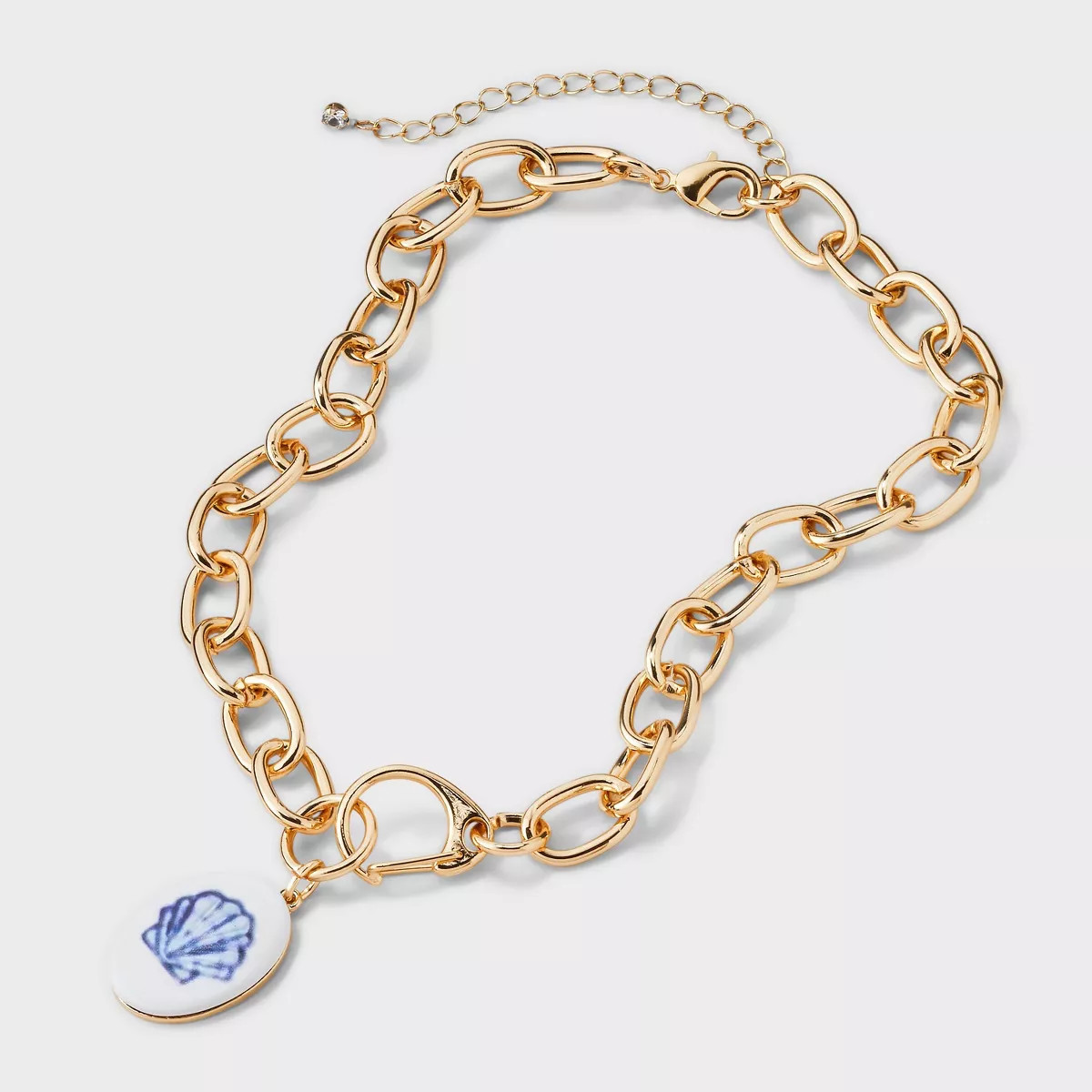 Painted Shell Chain Pendant Necklace - Universal Thread™ Gold | Target