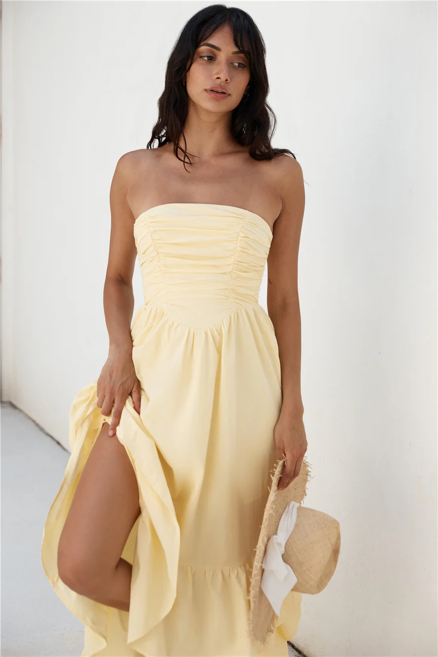 Love In The Summer Maxi Dress Yellow | Fortunate One
