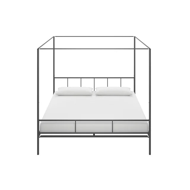 Novogratz Marion Metal Canopy Platform Bed Frame, King, Gunmetal Grey | Walmart (US)