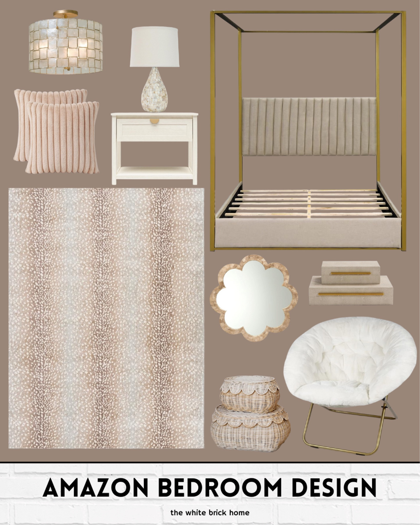 Budget friendly bedroom design from Amazon! This bed is $250, but it looks designer, especially paired with blush and gold accents! 

Amazon, Amazon home, girls room, girls bedroom, bedroom design, bedroom chair, canopy bed, nightstand, girls room bedroom furniture, girls room chair, girls room home decor, girls room rug, girls room baskets, girls room lamp, girls room lighting, girls room mirror, girls room ideas, blush, gold, boho. 

#LTKFindsUnder100 #LTKHome #LTKKids