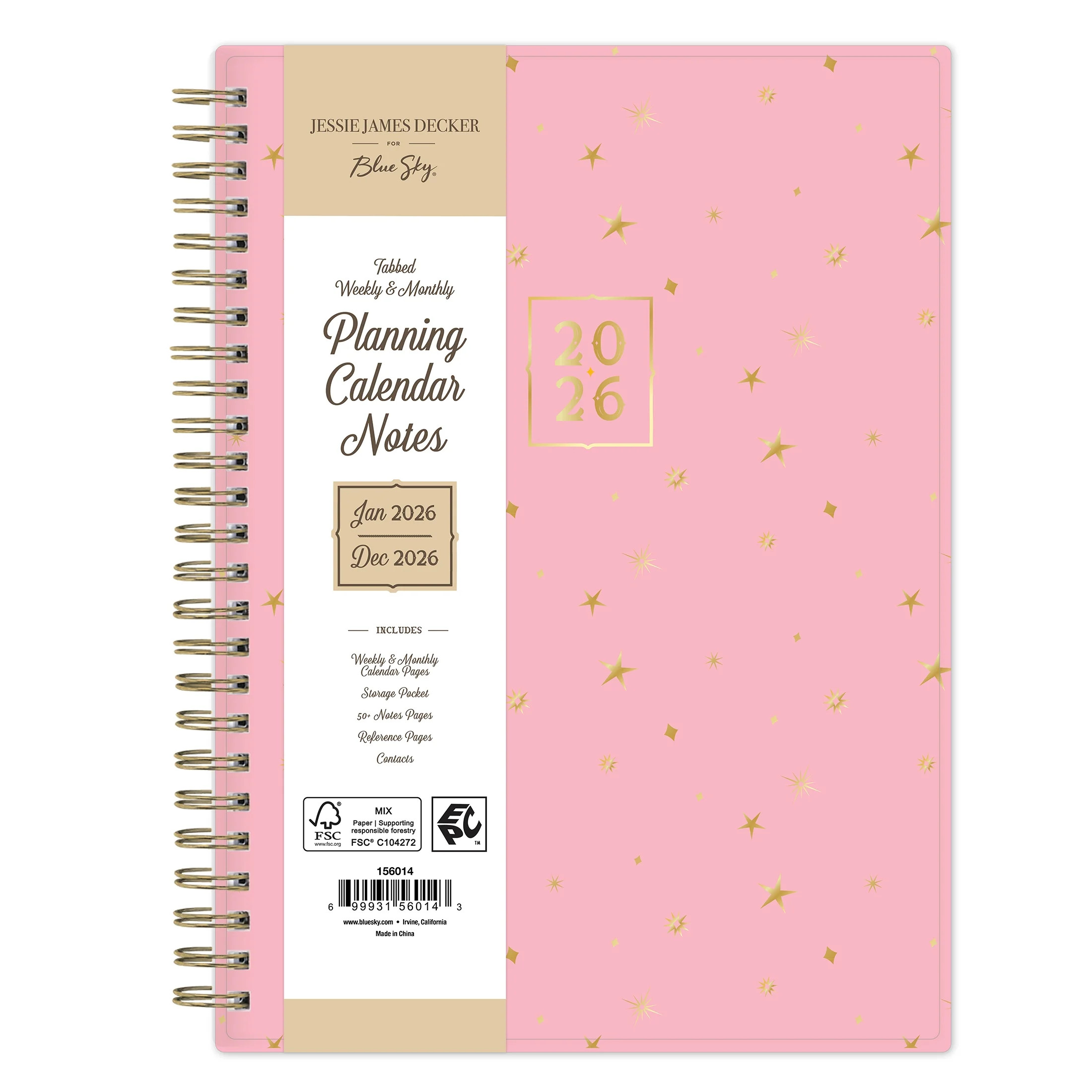 Jessie James Decker for Blue Sky Monthly Weekly (5.875" x 8.625") Bailee Pink 12-M (Jan 2026 - De... | Walmart (US)