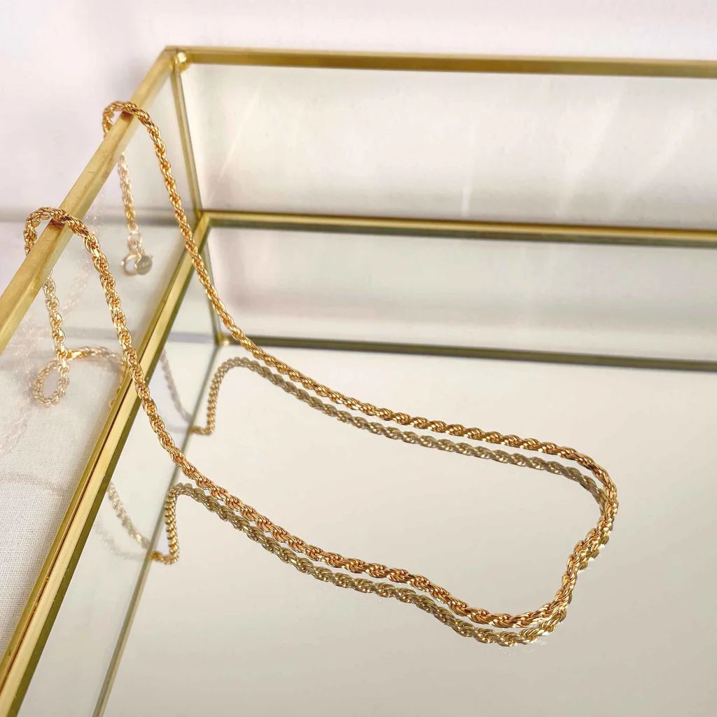 Rope Chain Necklace in Gold | Astrid and Miyu