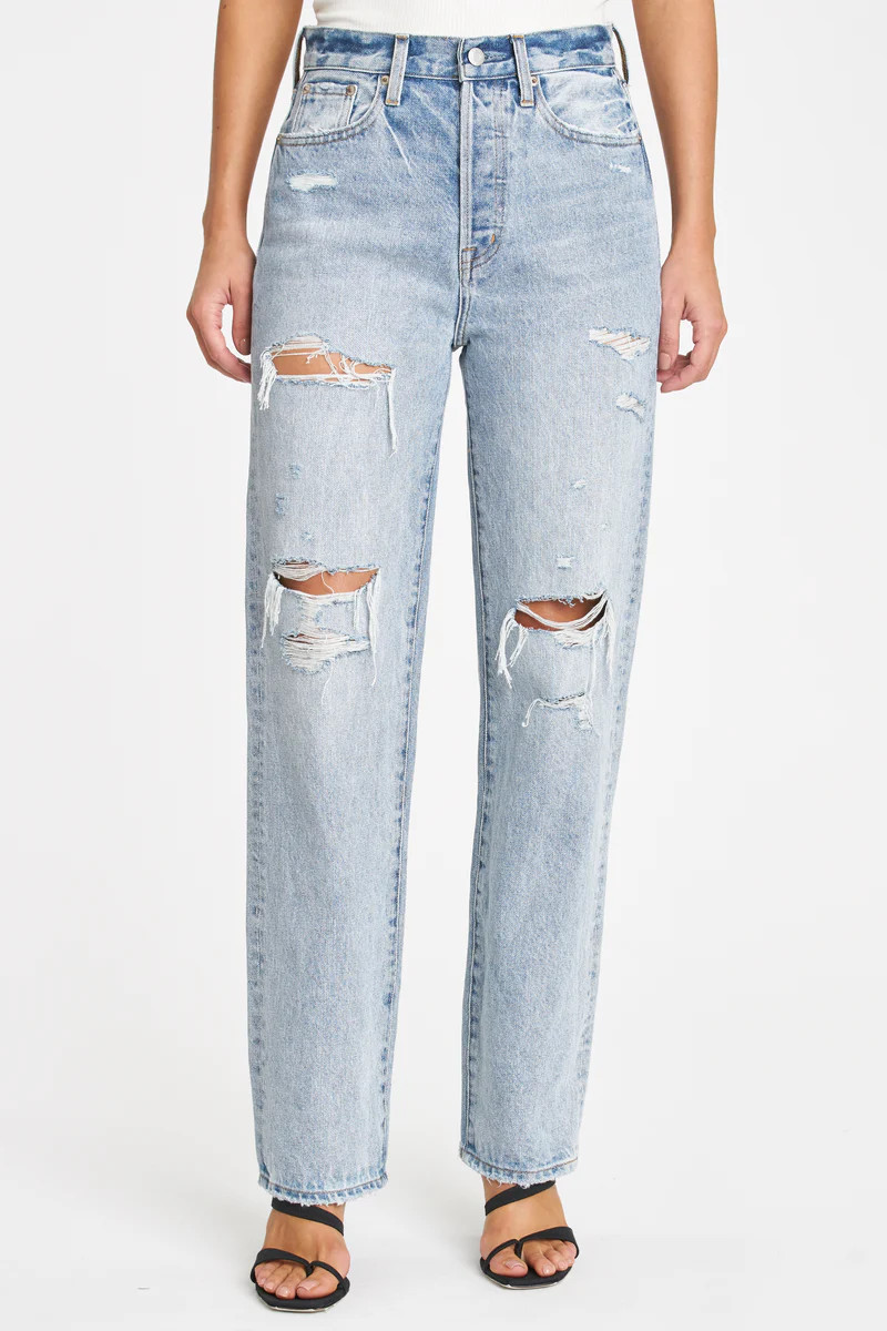 Cassie Super High Rise Straight - Paloma Distressed | Pistola Denim