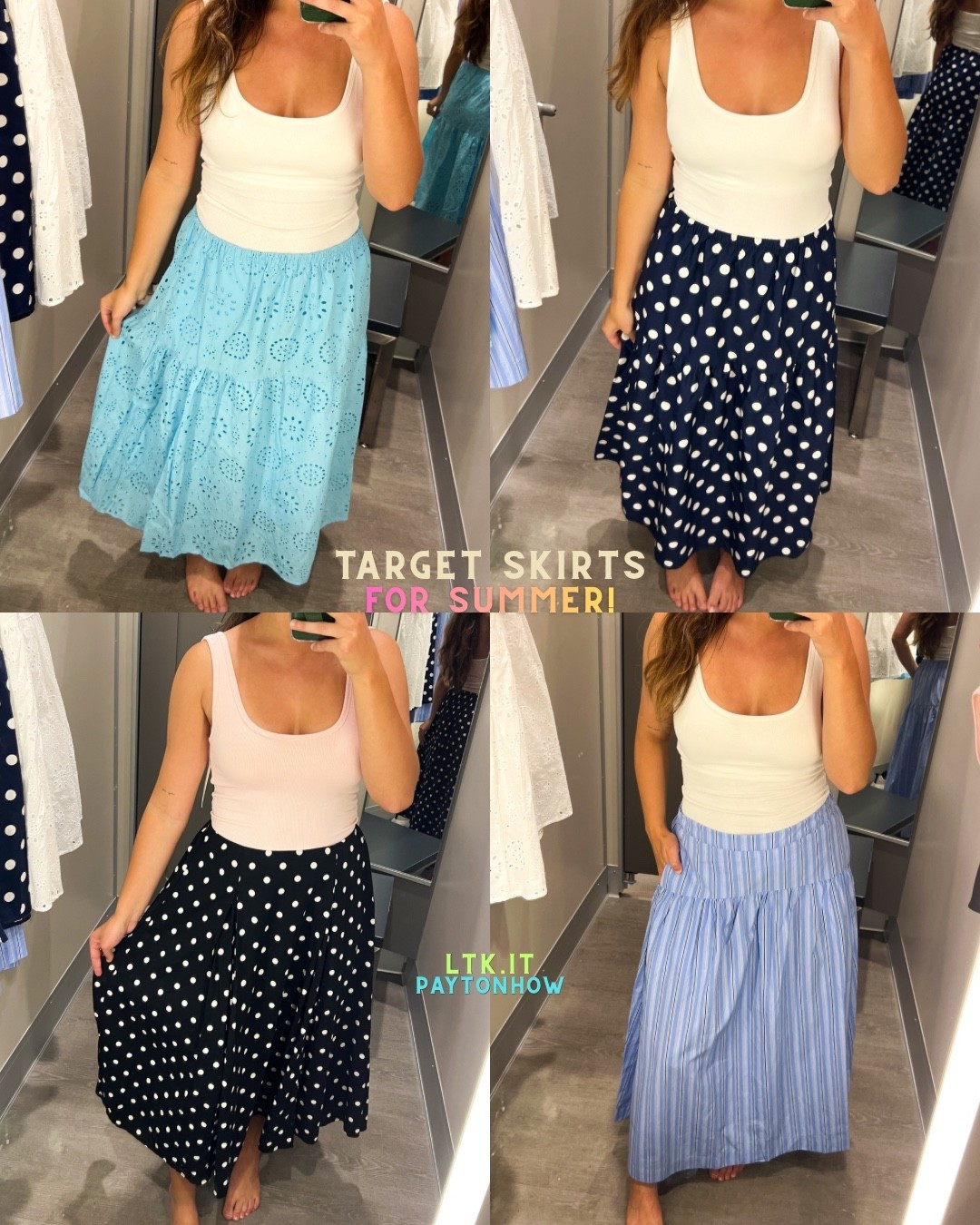 myyy fave summer skirts at Target rn 🌷🌞🩵 gimme all the color & fun prints!

For height reference I’m 5’4 and they all hit right at/above my ankles! I LOVE that most of them have POCKETS! The best thing everrr in a skirt or dress 🙌🏼

Don’t miss out y’all going quick & selling out!
#targettryon #targethaul #summer-skirts #tryonhaul @target

#LTKSaleAlert #LTKootd #LTKTravel