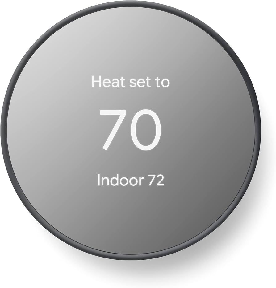 Google Nest Thermostat - Smart Thermostat for Home - Programmable Wifi Thermostat - Charcoal | Amazon (US)