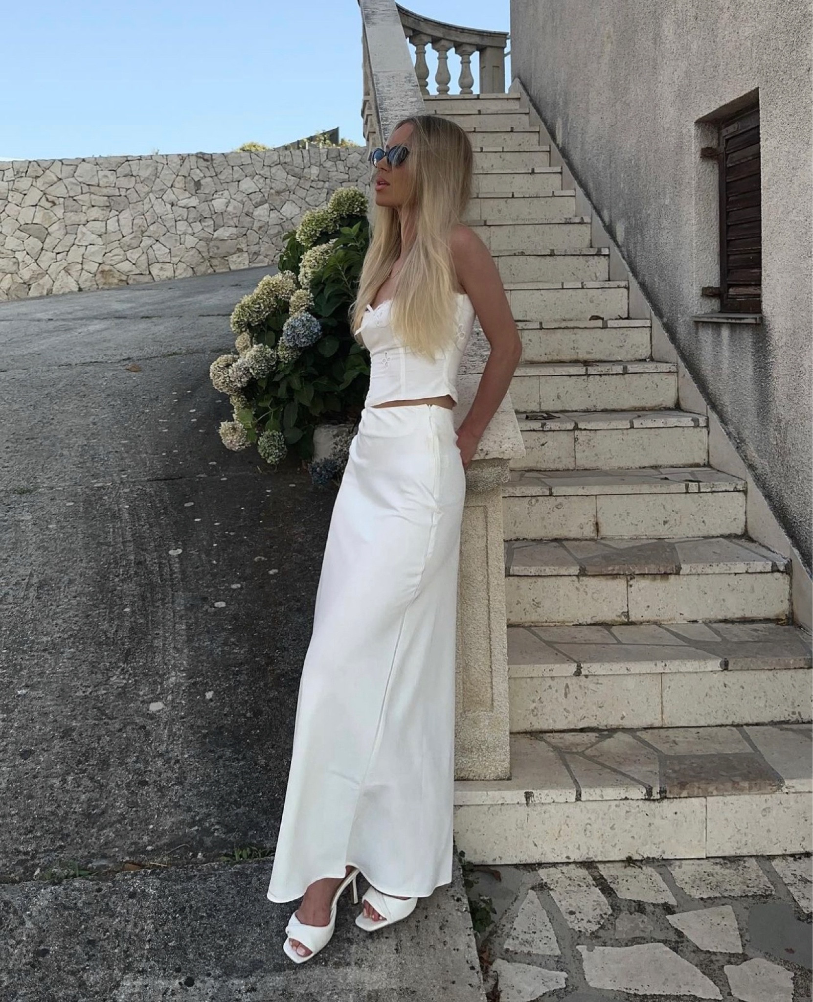 All White look summer style inspo White maxi skirt silk maxi skirt elegant style euro summer outfits pre fall style classy look

#LTKunder50 #LTKstyletip #LTKunder100