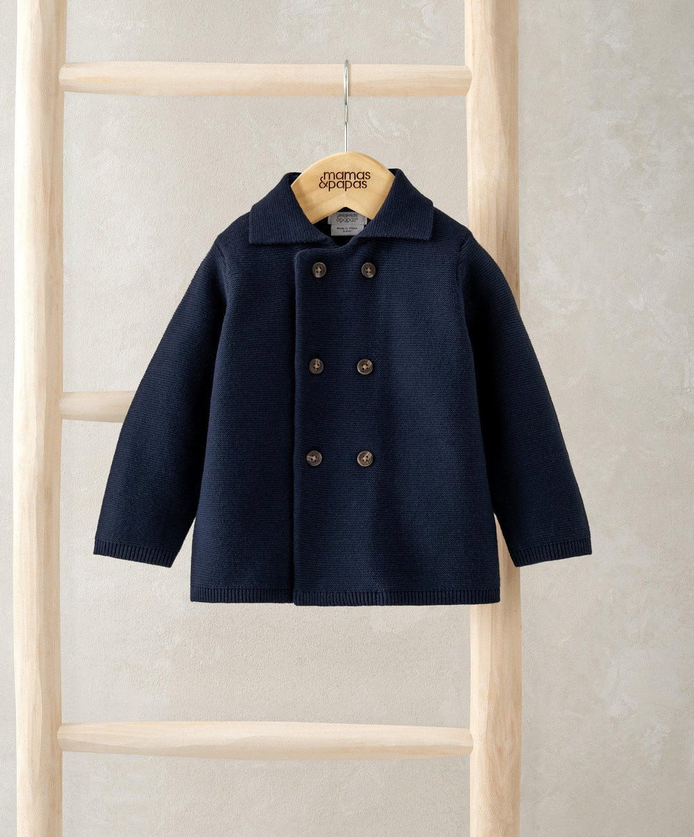 Navy Collar Cardigan | Mamas & Papas