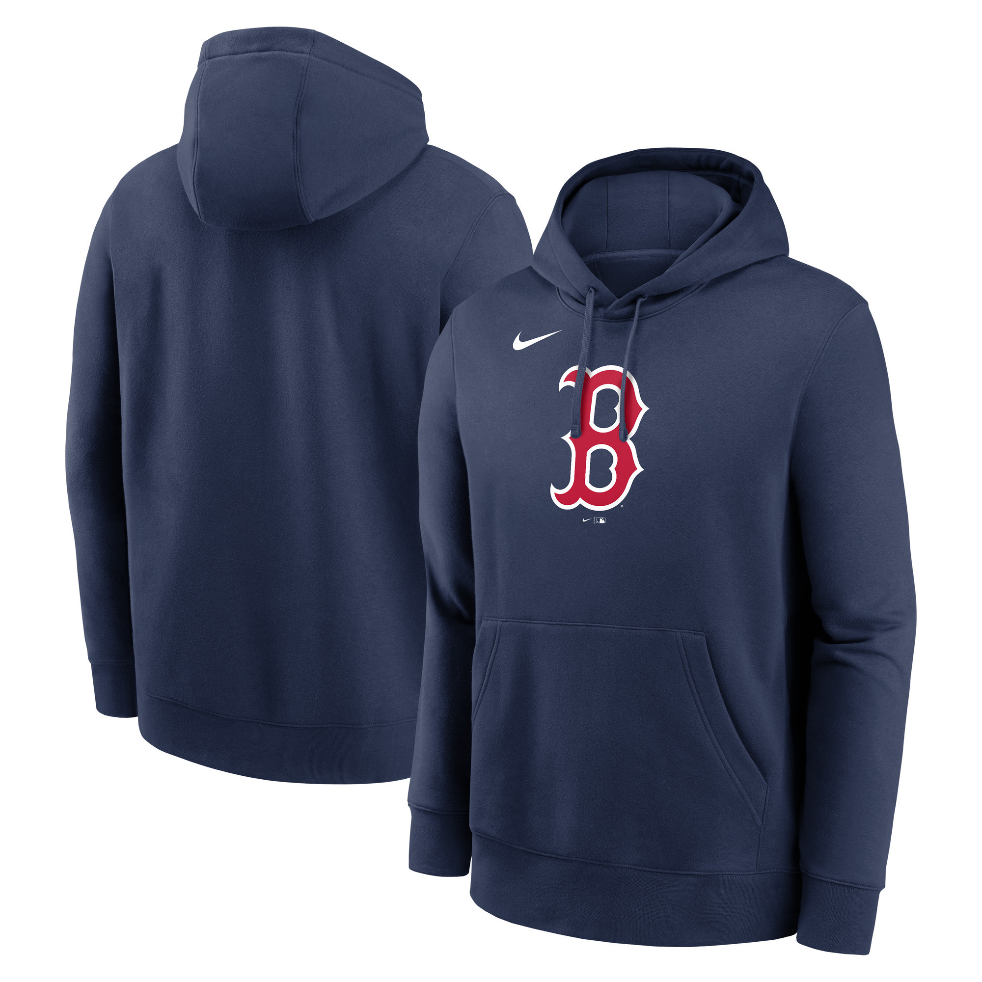 Men's Nike Navy Boston Red Sox Logo Club Fleece Hoodie | Fanatics