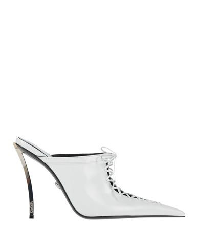 Versace Woman Mules & Clogs White Size 6 Calfskin | YOOX (US)