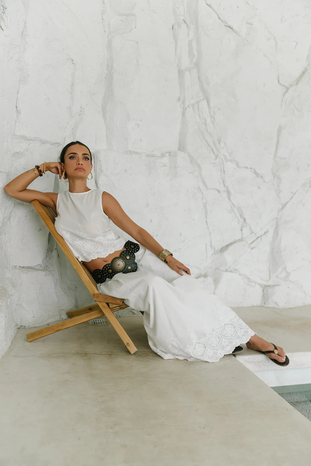 Chloe Embroidered Maxi Skirt | Böhme US