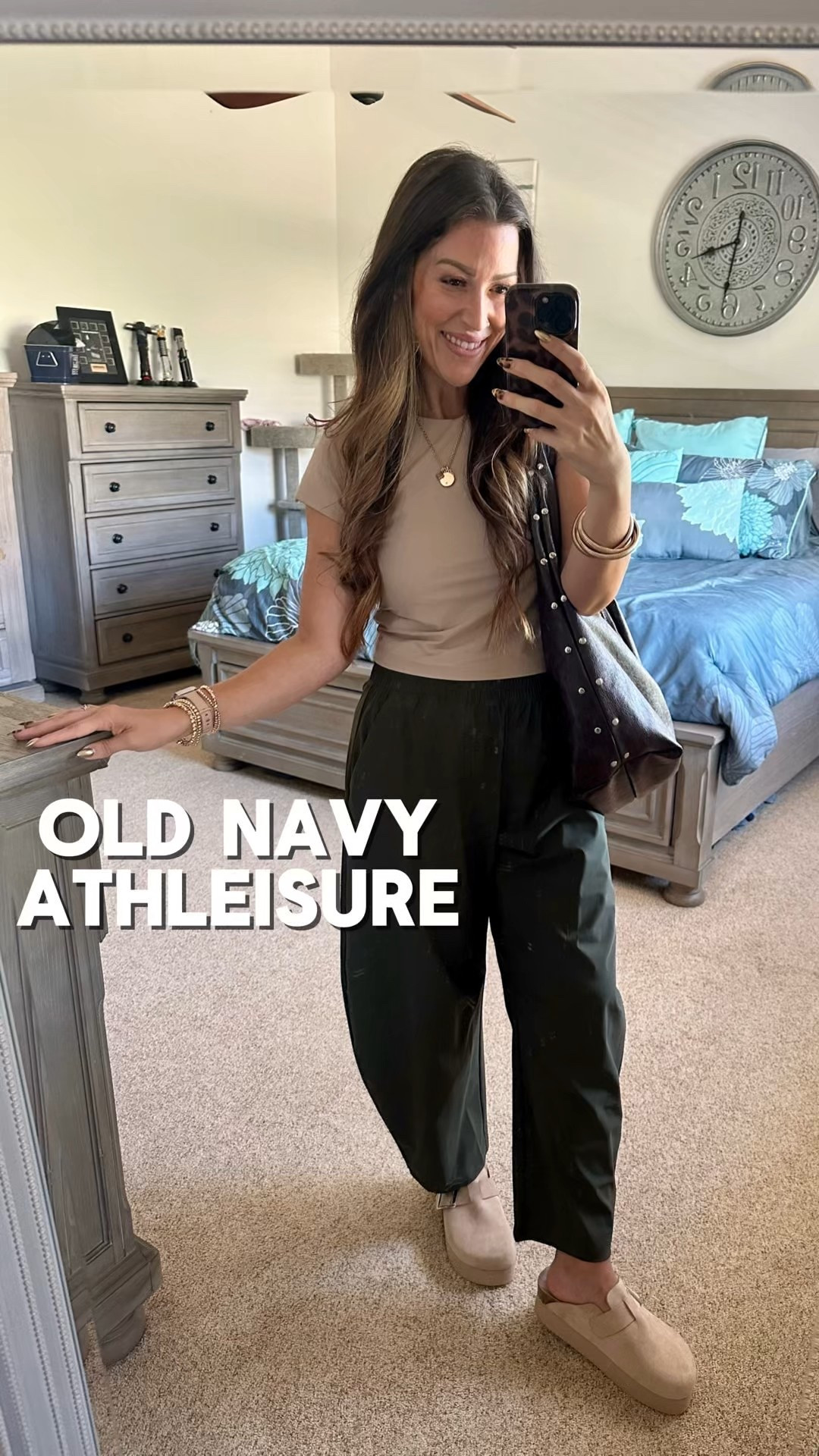 This has got to be 1 of the most comfortable outfits I’ve ever won 🙌🏻😻. You can dress it up or down and no bra needed with this top. Barrel leg pants have pockets and a thick elastic waistband 😍. This top has a built in bra with removable pads 👏🏻. 

Top = L
Pants = M
Shoes = TTS 

#LTKSaleAlert #LTKMidsize #LTKActive