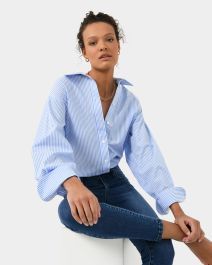 Manhattan Striped Cotton Shirt | FORCAST
