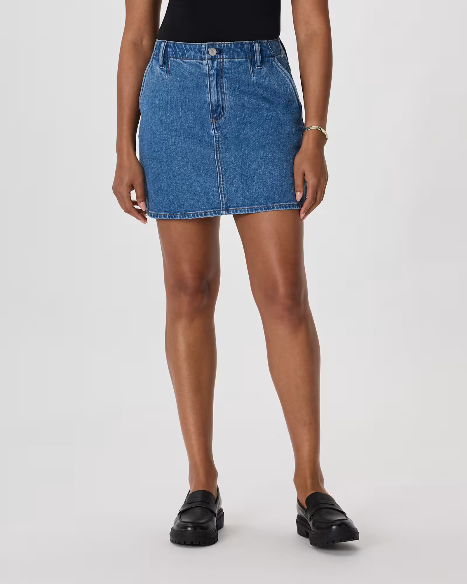 Stretch Denim Mini Skirt | Quince
