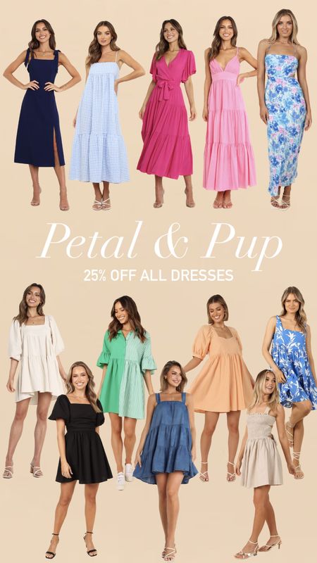 Petal and Pup dresses are 25% off!! The sale ends tonight! Use code DRESSES25 

#LTKworkwear #LTKwedding #LTKfit