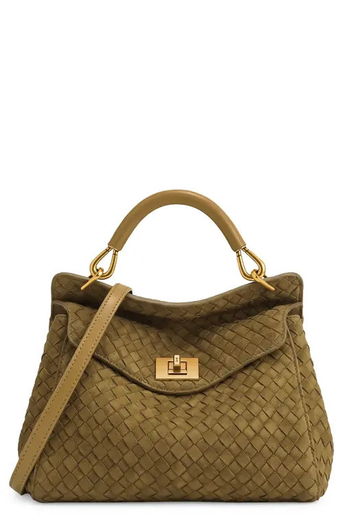 JW PEI Lucia Faux Suede Top Handle Bag in Olive Green at Nordstrom | Nordstrom
