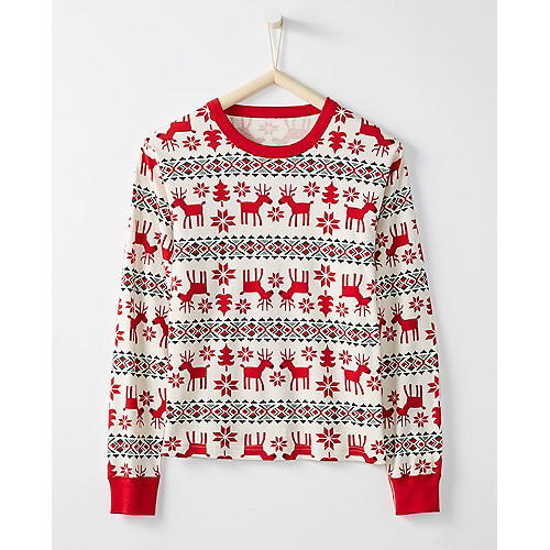 Adult Long John Pajama Top In Organic Cotton | Hanna Andersson