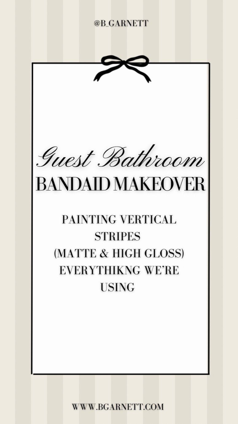 We’re painting vertical striped in our guest bath. Lighting everything we used & ordered to do this project ;
(Living post-I’m adding to this as we order things) 

Painting | guest bath | guest bathroom | diy painting | bathroom | bathroom decor 

#LTKmorningroutine #LTKgrwm #LTKHome