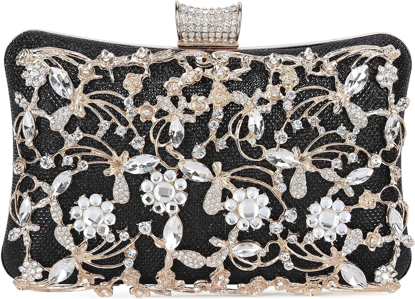 Tanpell Womens Crystal Evening Clutch Bag Rhinestone Wedding Handbag Purse for Bridal Prom Cockta... | Amazon (US)