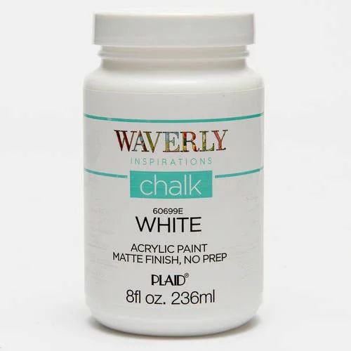 Waverly Inspirations Chalk Acrylic Paint - White, 8 oz. | Walmart (US)