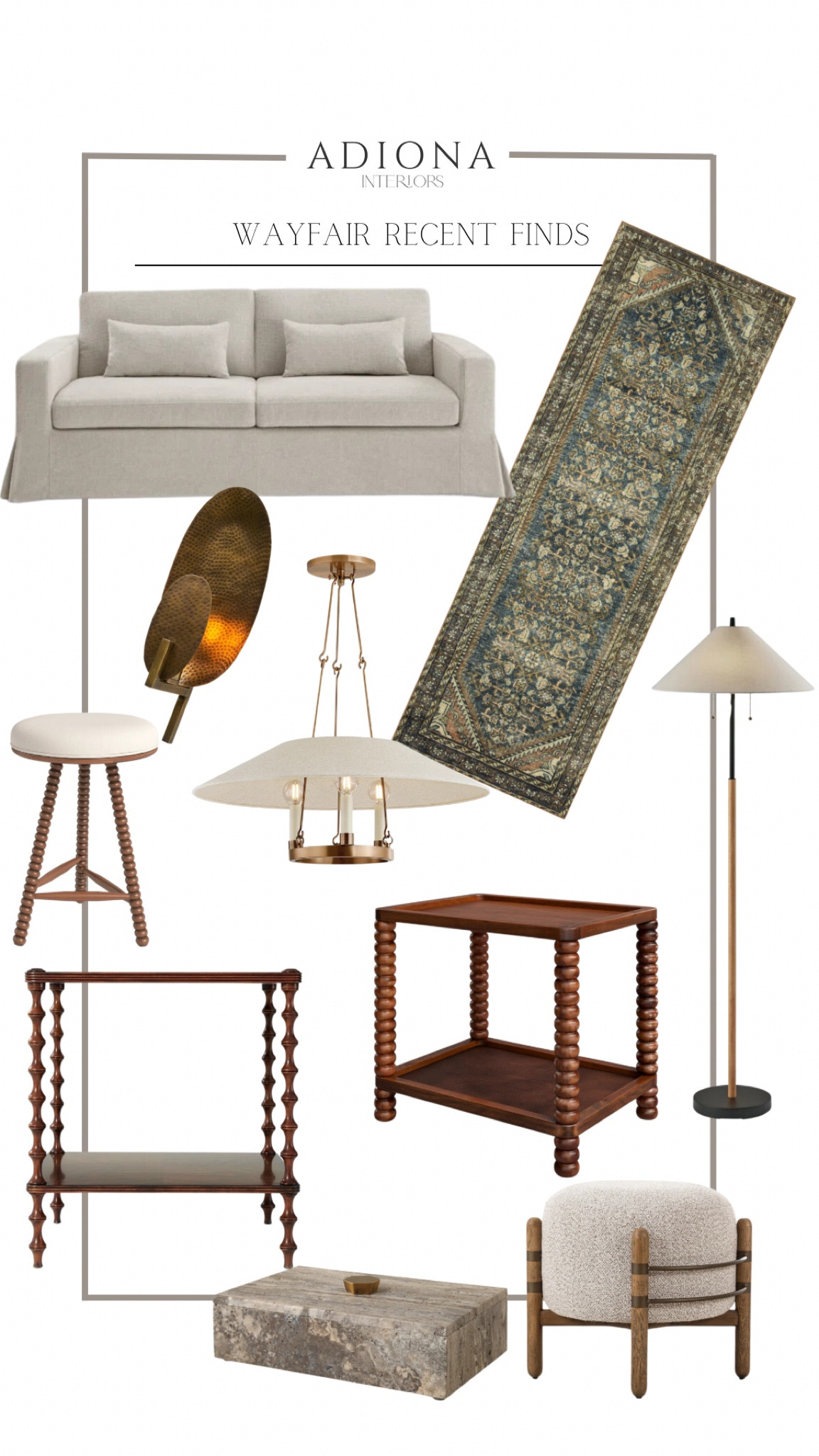 Wayfair recent finds

Slipcover sofa, runner rug, vintage sconce, floor lamp, side table, end table, stool, storage box, marble box, ottoman 

#LTKHome #LTKHoliday #LTKSeasonal