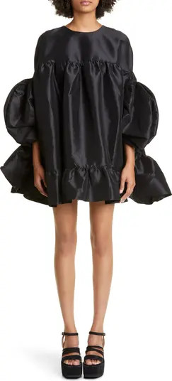 Kika Vargas Gina Silk Blend Taffeta Babydoll Dress | Nordstrom | Nordstrom
