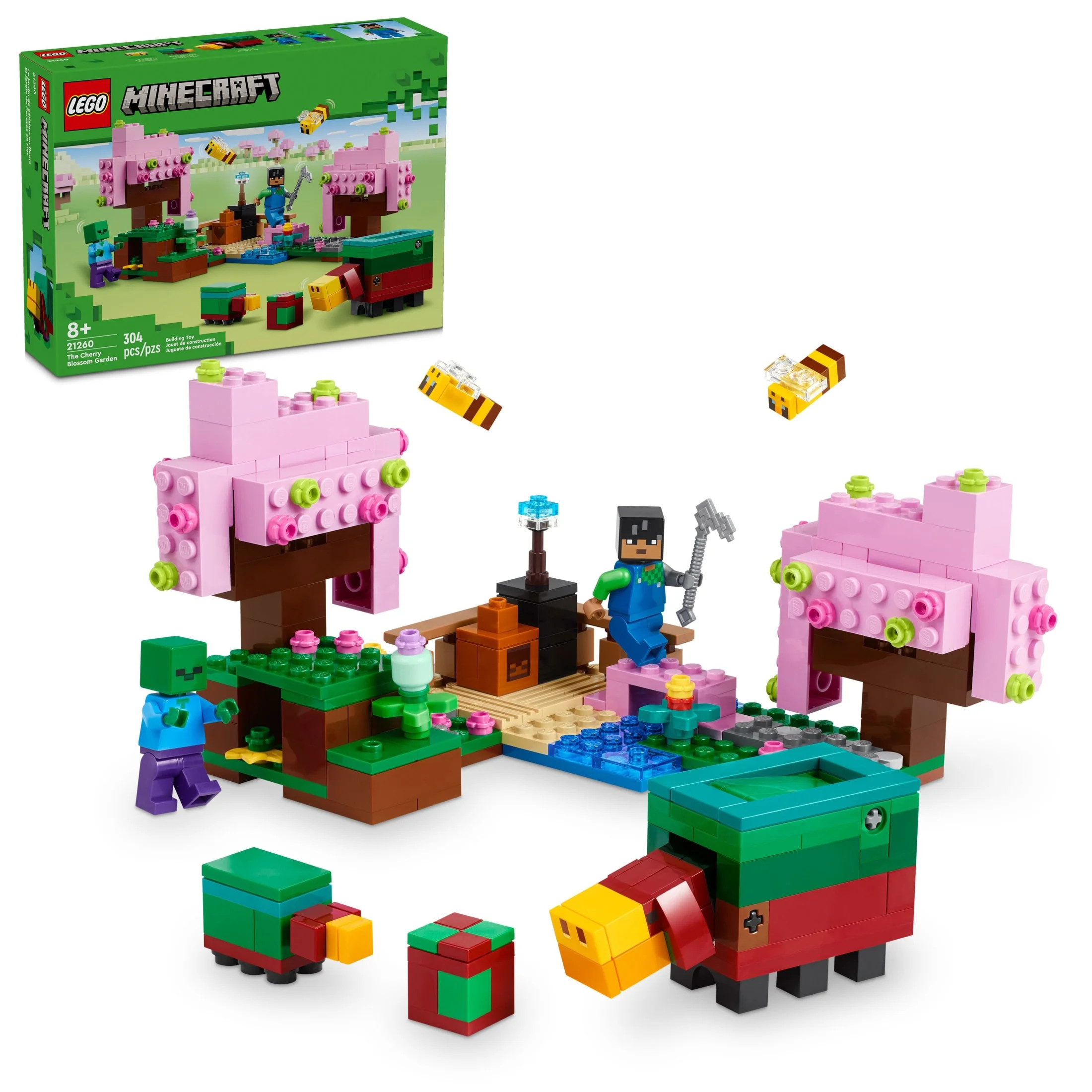 LEGO Minecraft The Cherry Blossom Garden Building Toy - Gift for Christmas - Video Game Toy for K... | Walmart (US)