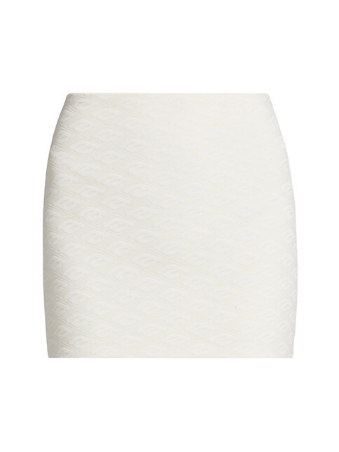 Monogrammed Jacquard Miniskirt | Saks Fifth Avenue
