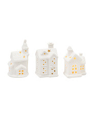 Set Of 3 Porcelain Led Houses | Home | T.J.Maxx | TJ Maxx