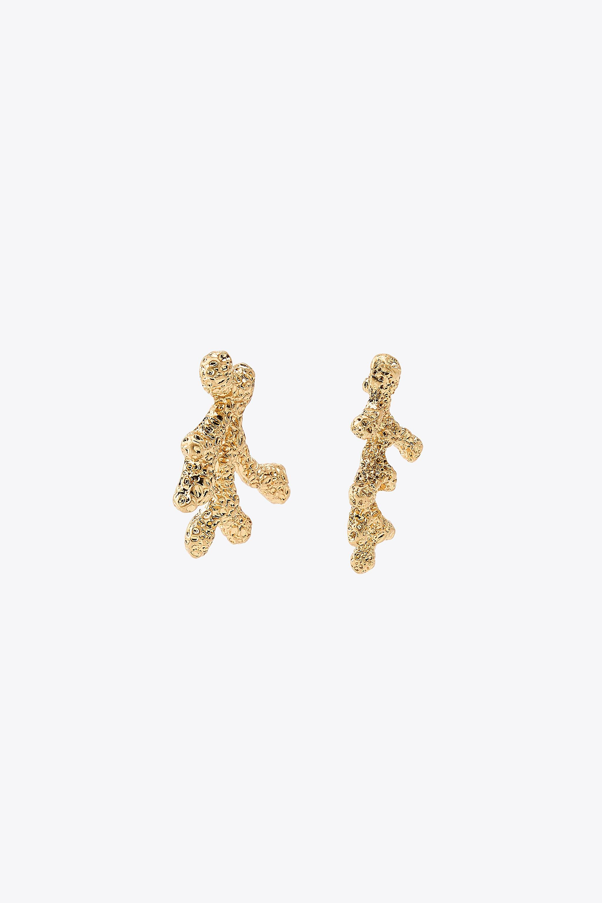 CORAL METAL EARRINGS | Zara US