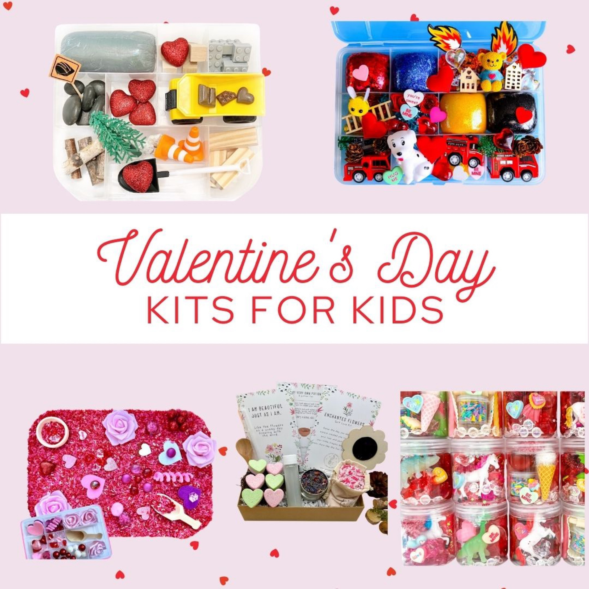 Valentine’s Day kits for kids including sensory kit, potion kit, and play doh kit! 

#LTKSeasonal #LTKparties #LTKkids