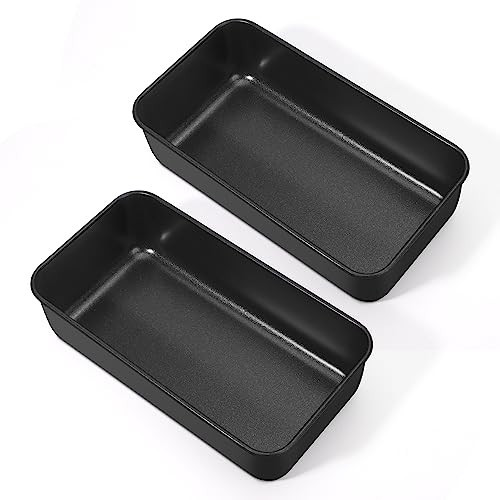 E-far Nonstick Bread Loaf Pan Set of 2, 9x5 Inch Stainless Steel Core Metal Loaf Pan for Baking Homemade Bread, Meatloaf and Brownie, Non Toxic & Easy Release, Rust Proof & Sturdy | Amazon (US)